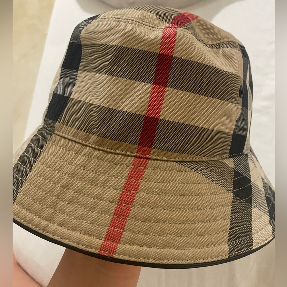 BURBERRY Check Canvas Bucket Hat
archive beige , medium (22.5'')